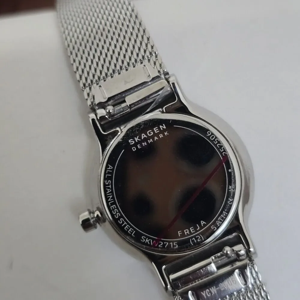 Skagen Freja Lille Womens Watch 50mm Stainless Steel Silver Mesh SKW2715 Classic